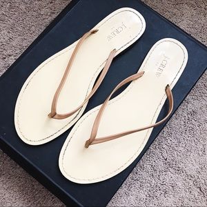 Jcrew nude flip flops